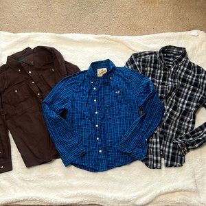 Bundle deal of (3) long sleeve button down shirts